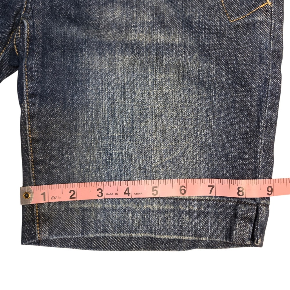 American Eagle Womens Vintage Dark Wash Low Rise Denim Bermuda Shorts Size 4 - Picture 6 of 8